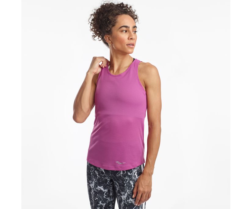 Tank Top Saucony Stopwatch Singlet Mujer Morados | México 325DFMN